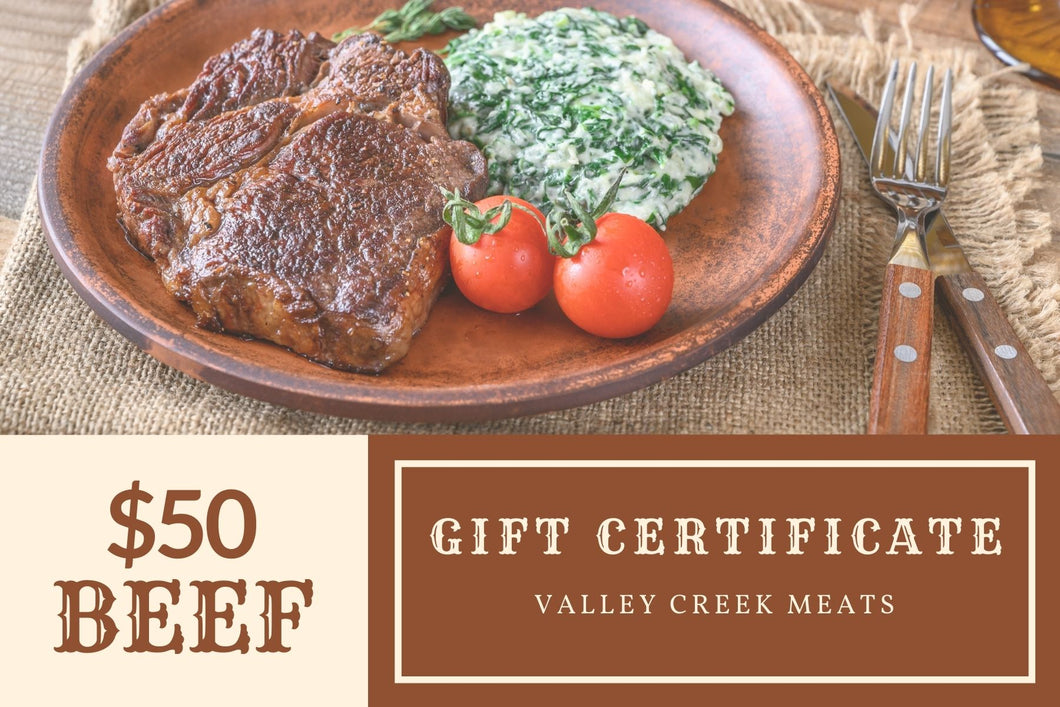 $50 Gift Certificate